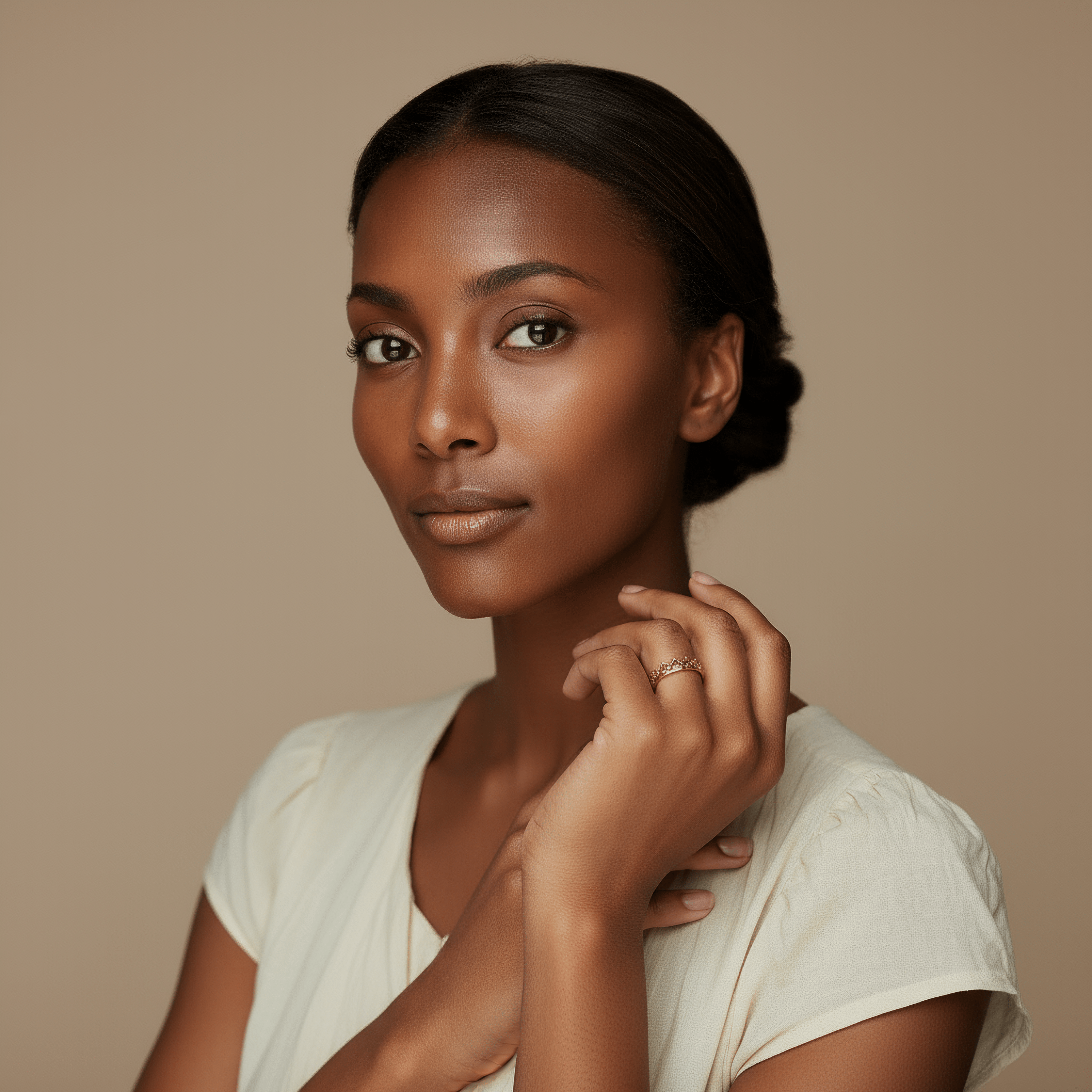 18K Gold Crown Pinky Ring - Kia Concept Store