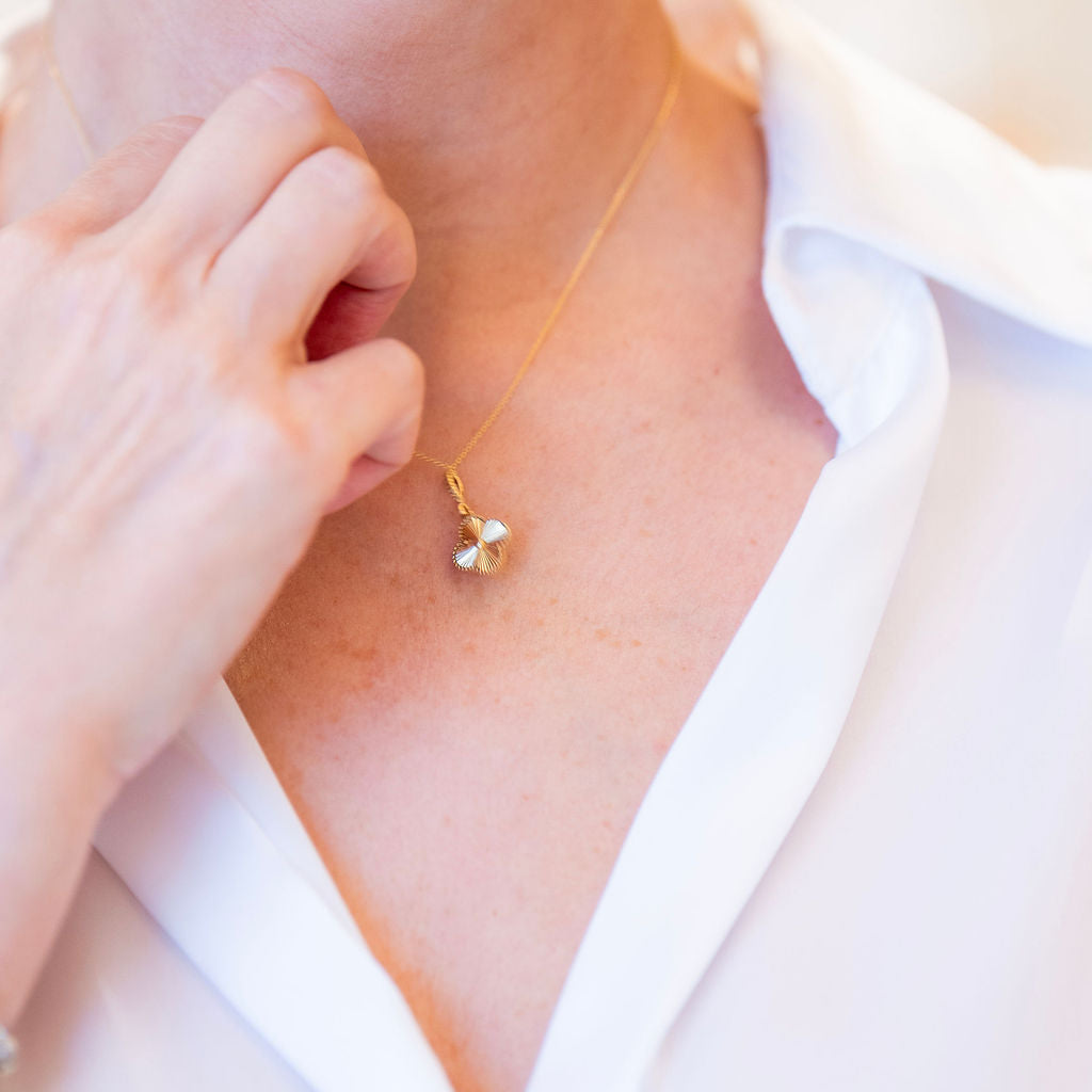 Golden Clover Pendant