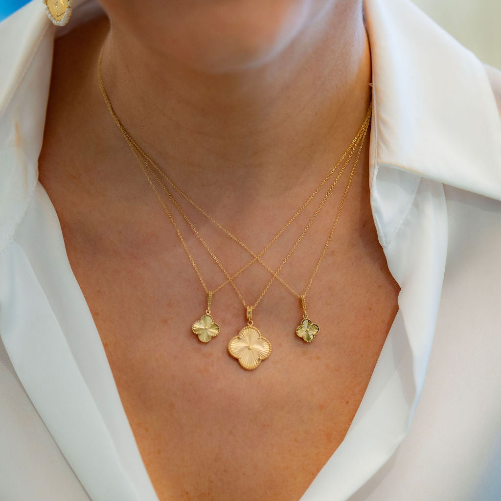 Golden Clover Pendant