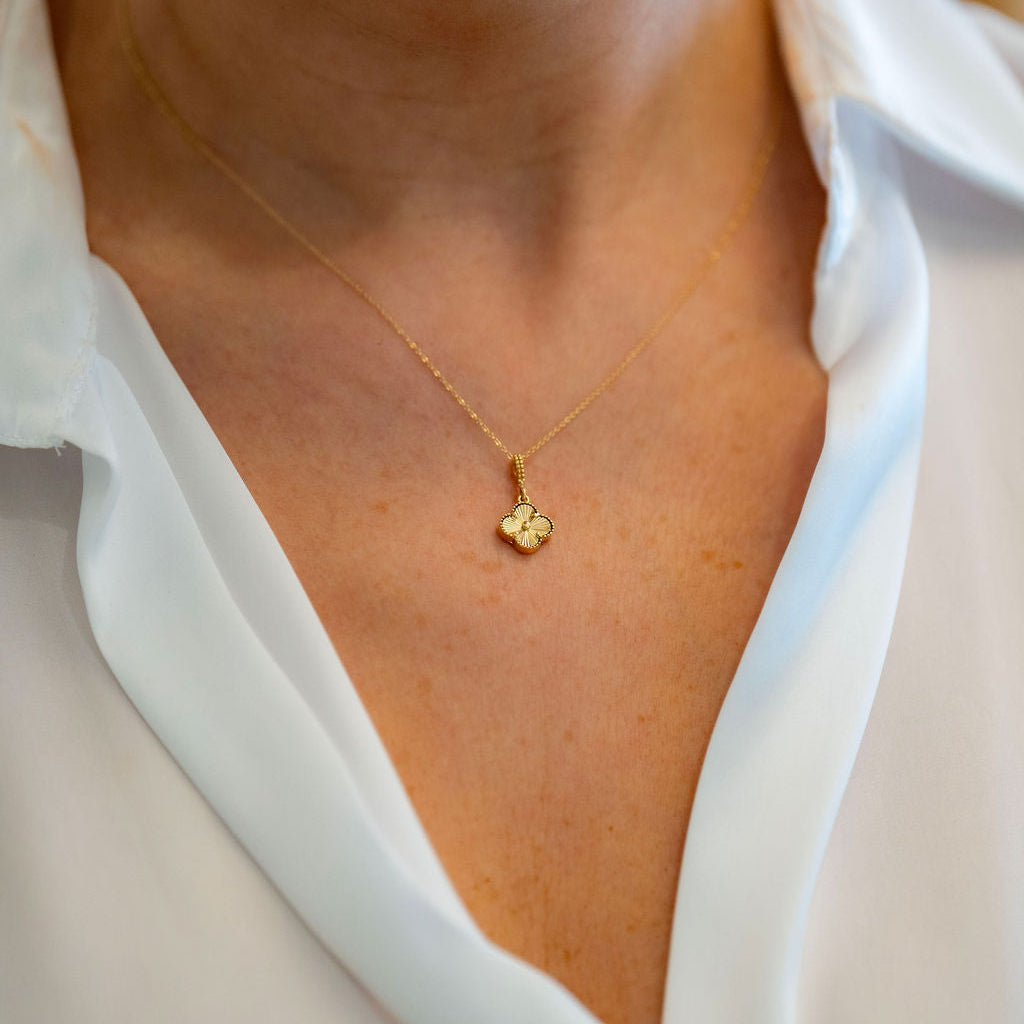Golden Clover Pendant