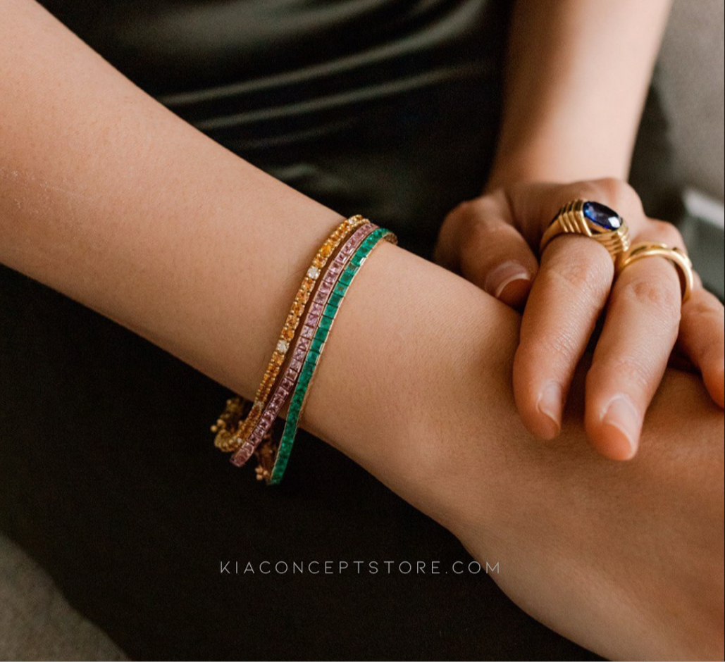 Pink Sapphire Enchantment Bracelet - Bracelet - Kia Concept Store