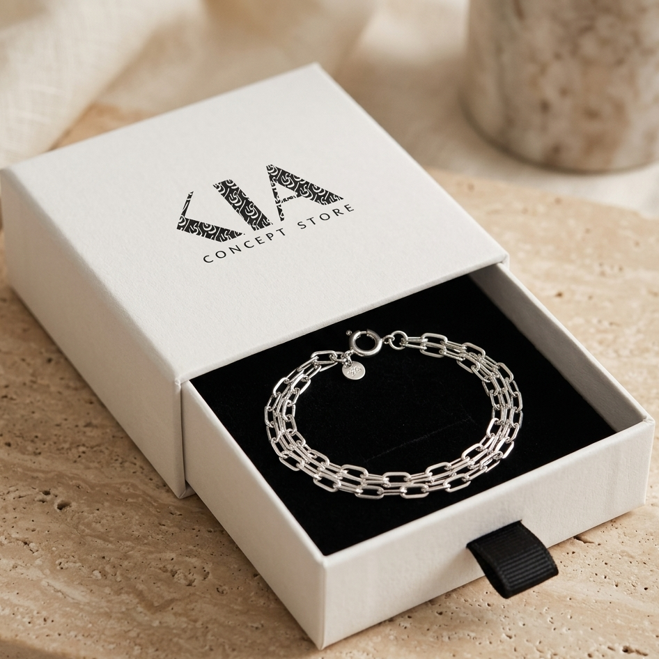 Atlas Paperclip Bracelet