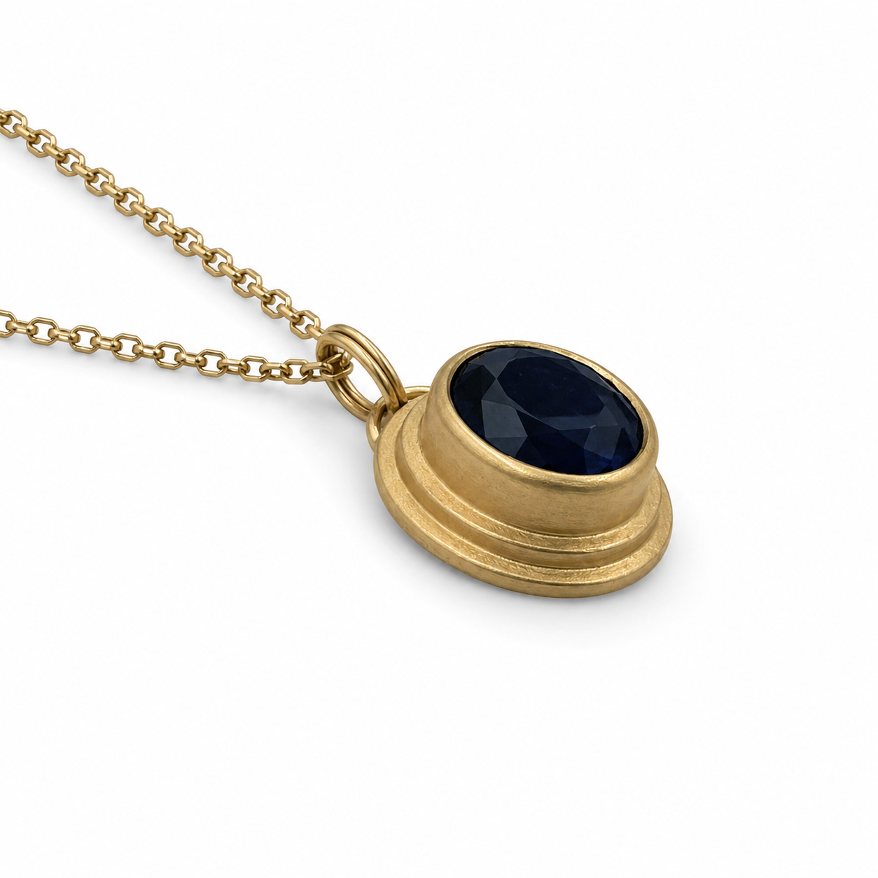 Sapphire Medallion Pendant