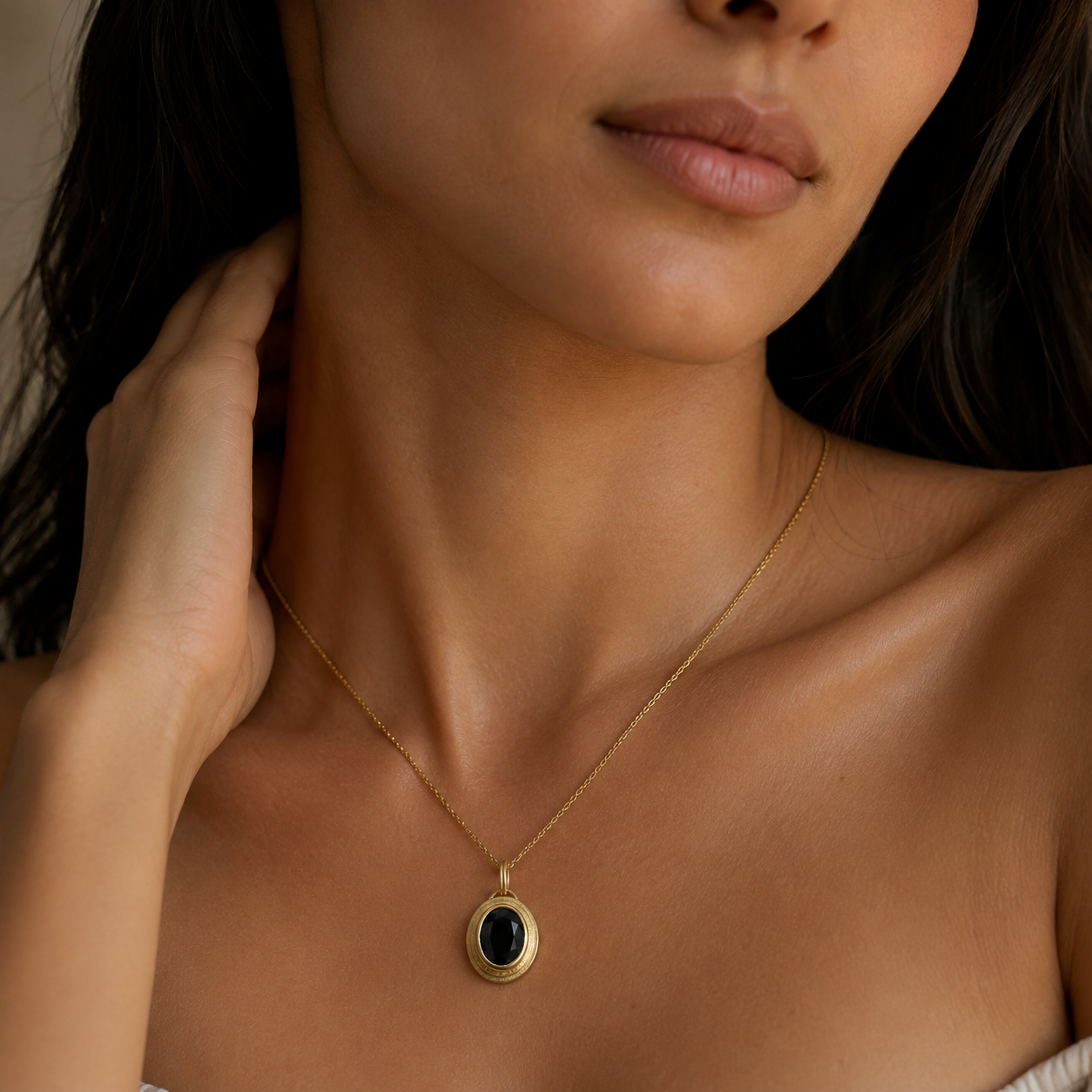Sapphire Medallion Pendant