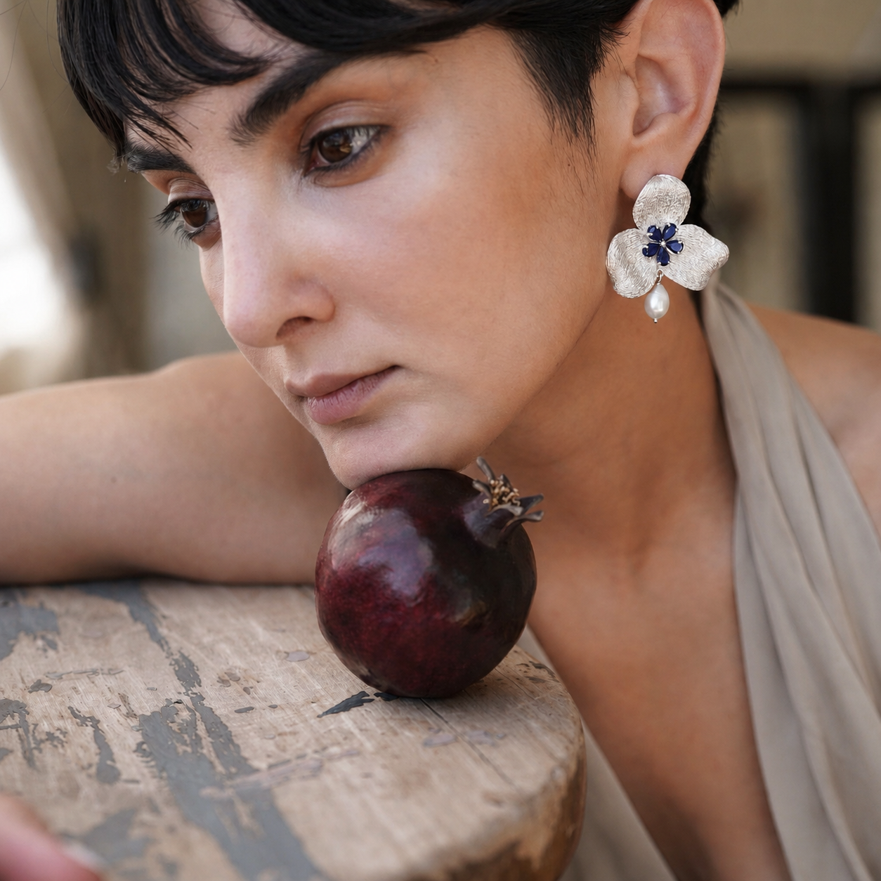 Boucles d'oreilles trillium