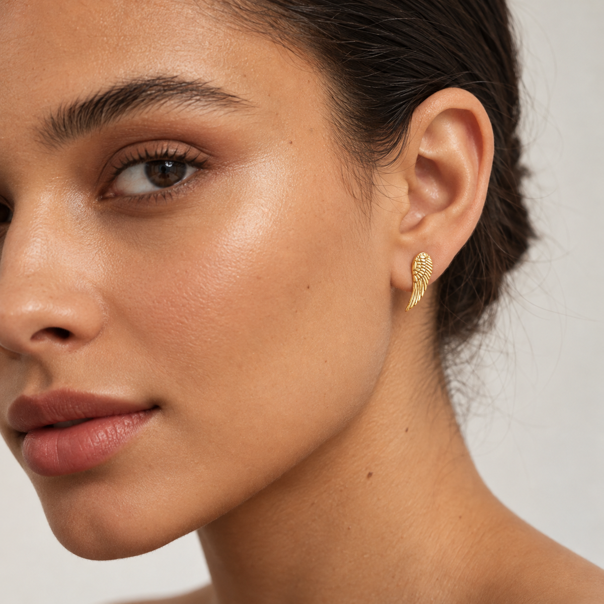 Angel’s Wing Stud Earrings