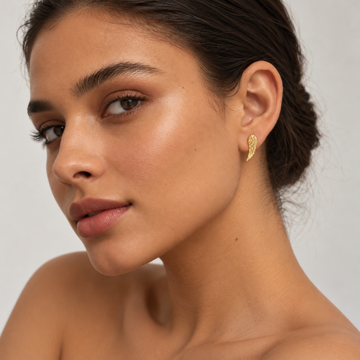 Angel’s Wing Stud Earrings