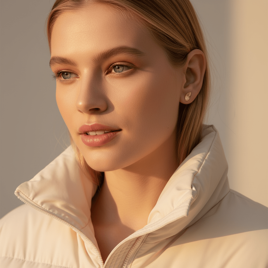 Butterfly Wing Stud Earrings - Earrings - Kia Concept Store