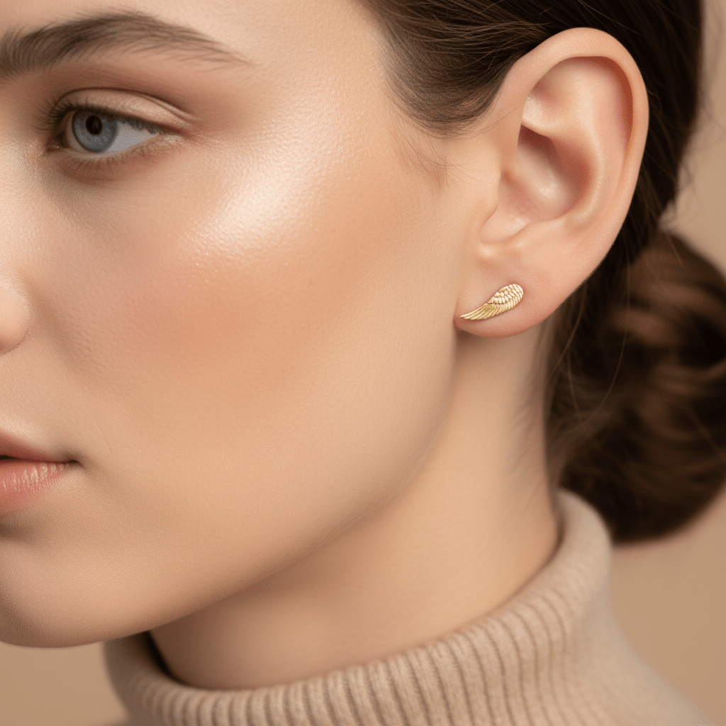 Angel’s Wing Stud Earrings - Earrings - Kia Concept Store