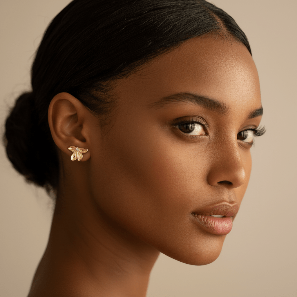 Petal Stud Earrings - Earrings - Kia Concept Store