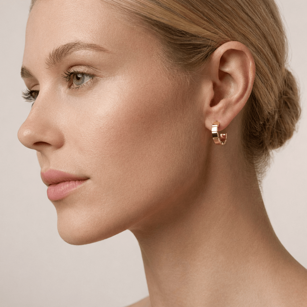 Cube Hoop Earrings - Earrings - Kia Concept Store