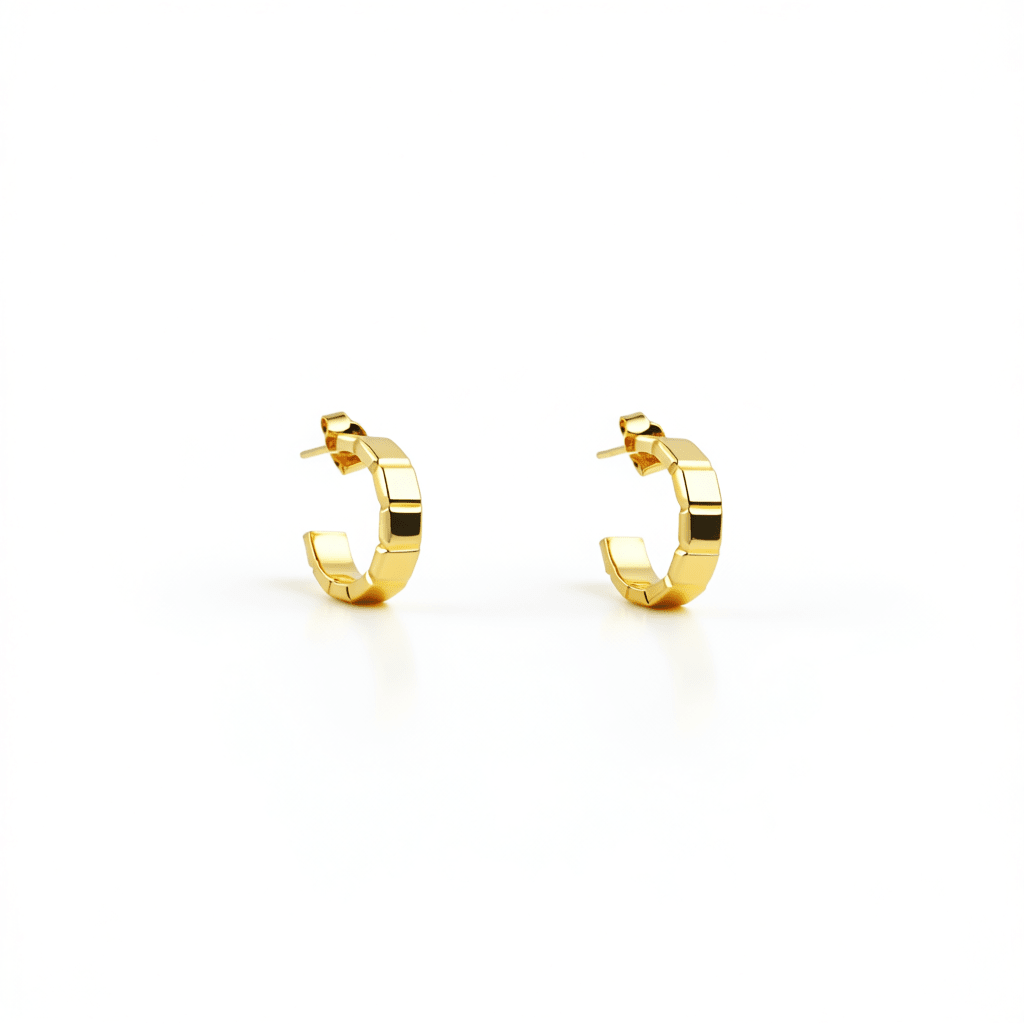 Cube Hoop Earrings - Earrings - Kia Concept Store