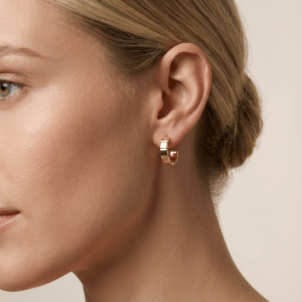 Cube Hoop Earrings - Earrings - Kia Concept Store