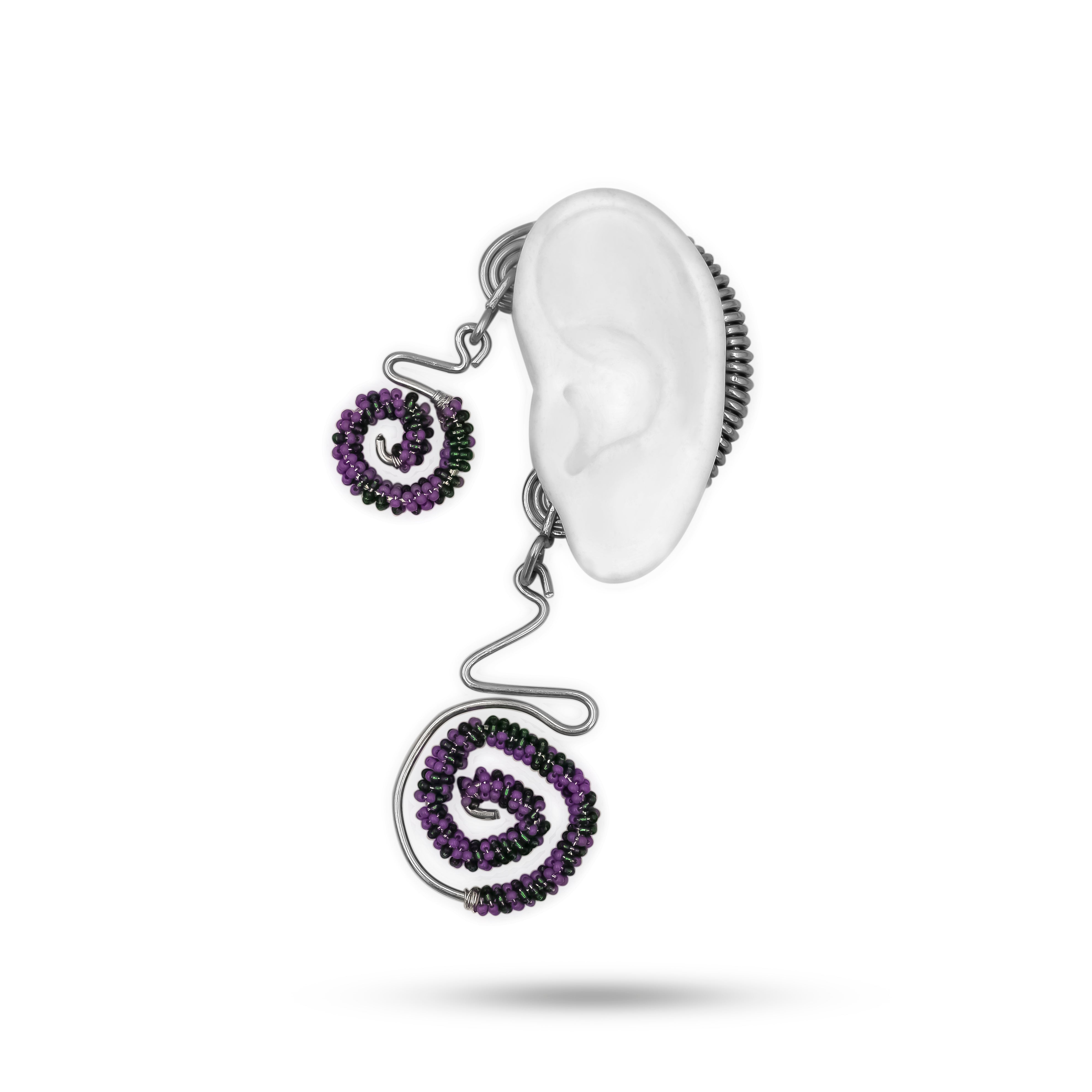 Midnight Spiral Ear Piece - Ear pieace - Kia Concept Store