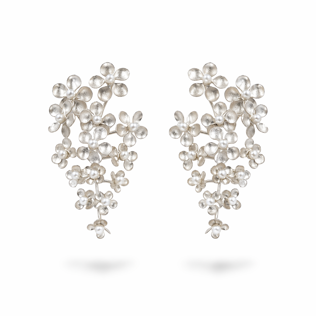 Silver Bloom Earrings