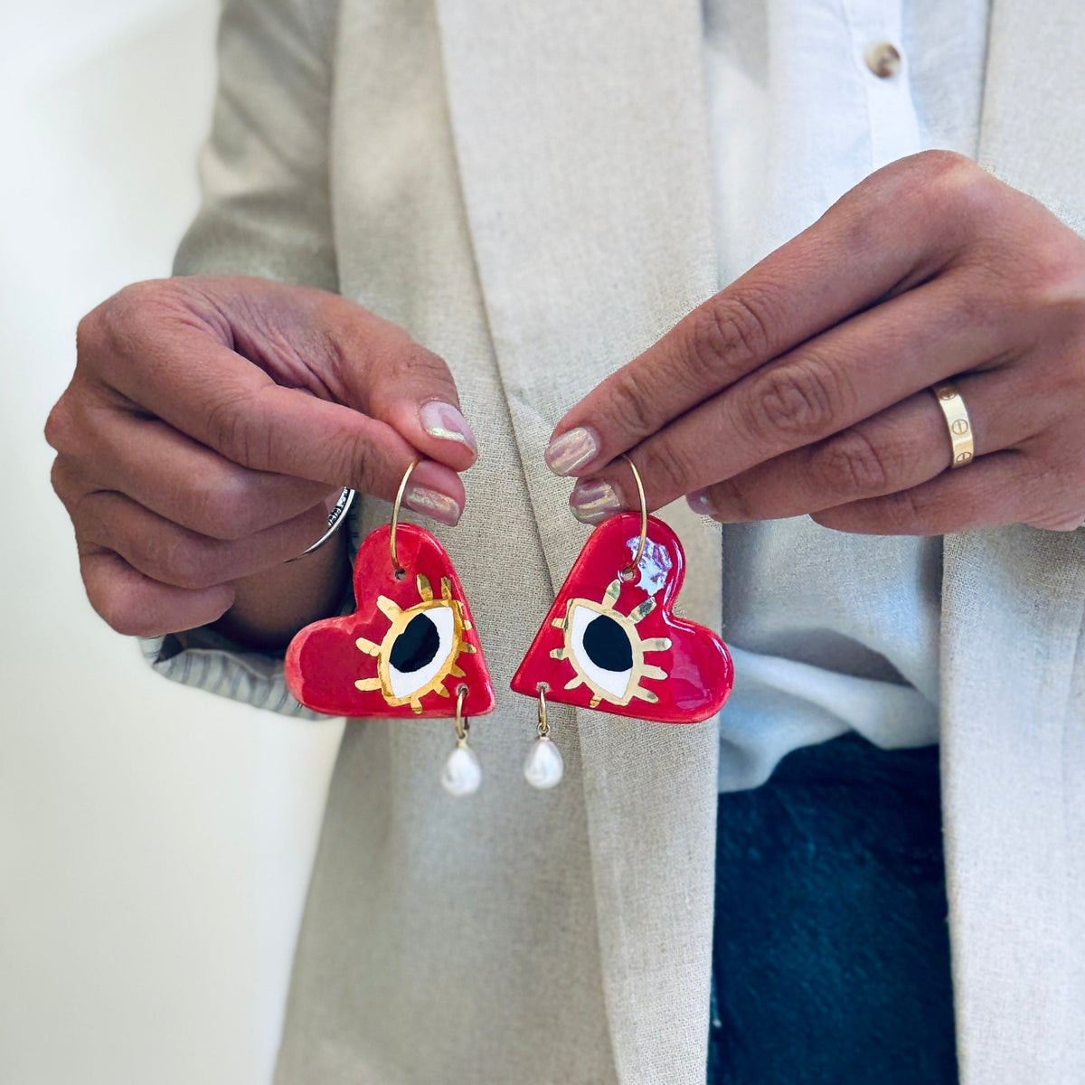 Mexico City Glance Ceramic Earrings - Earrings - Kia Concept Store