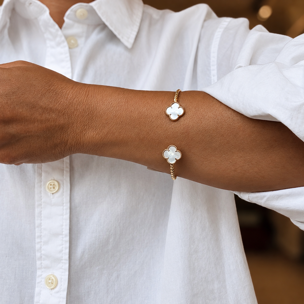Bracelet Trèfle Éclatant