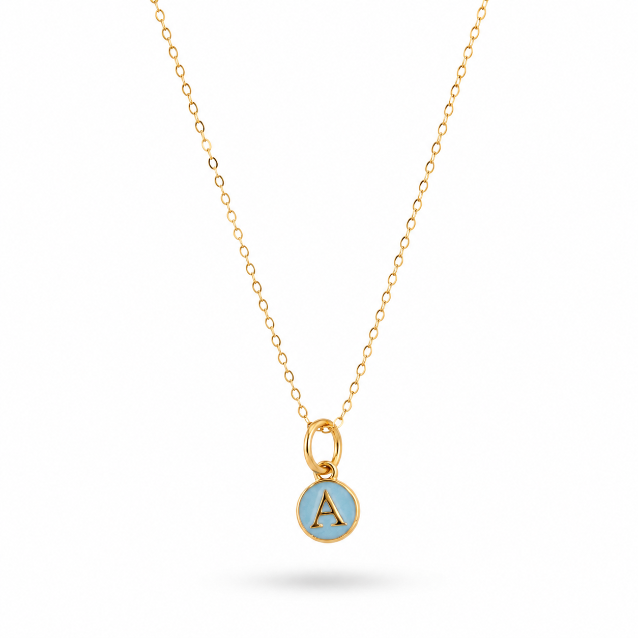Pendentif médaillon saphir