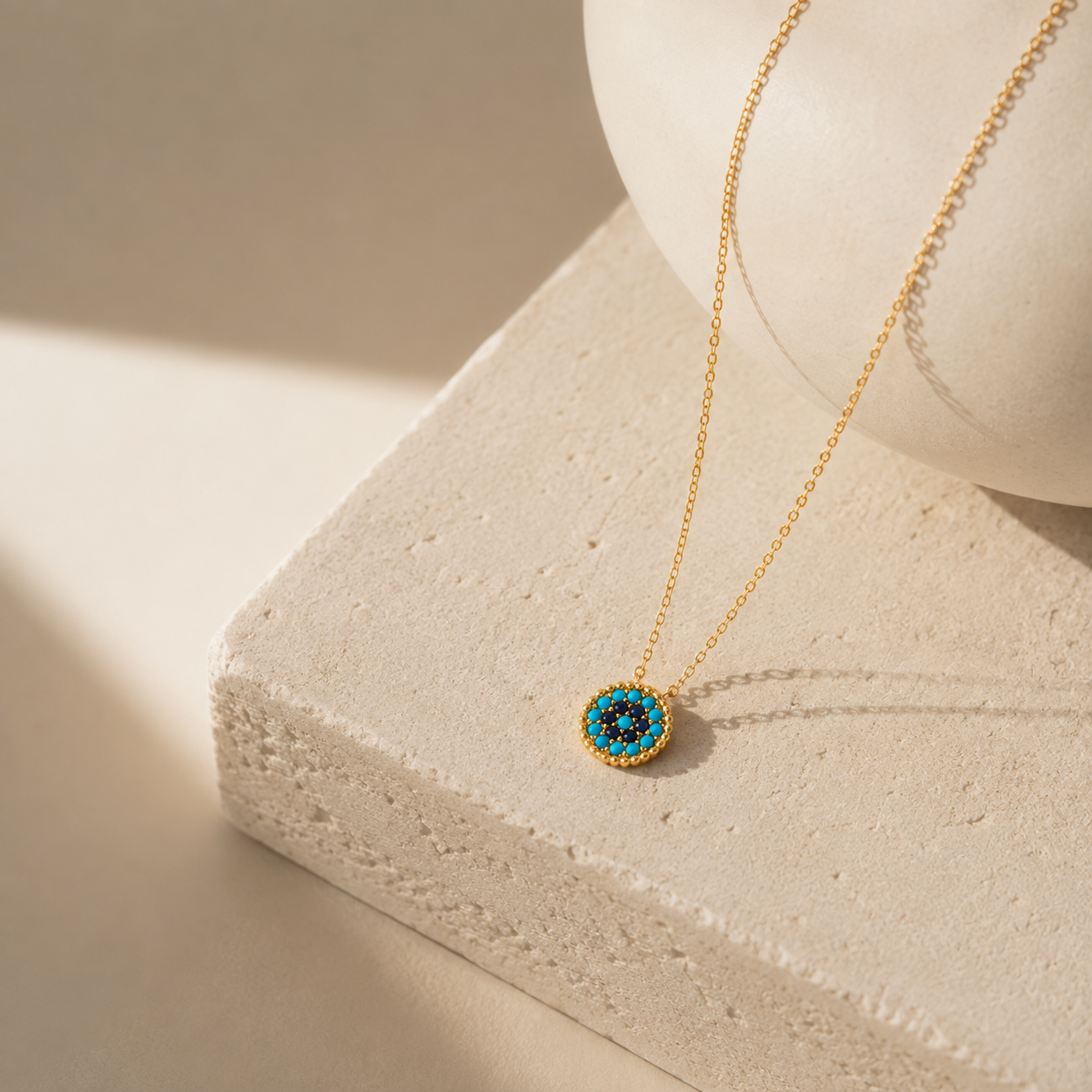Evil Eye Medallion Necklace