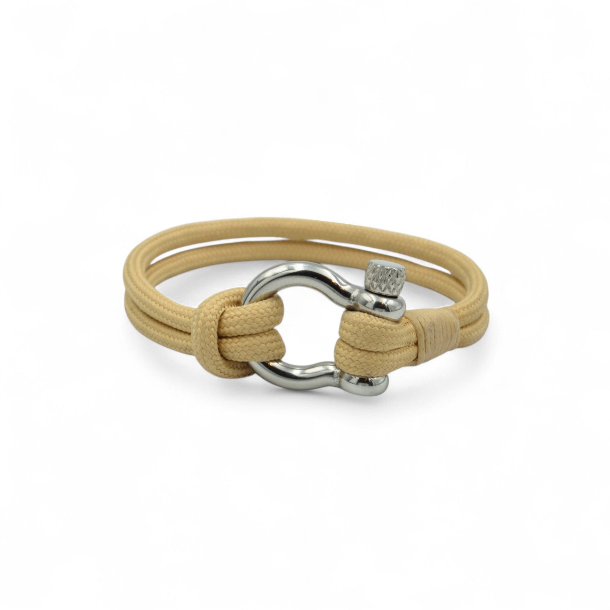 Beige Flip Lock Bracelets