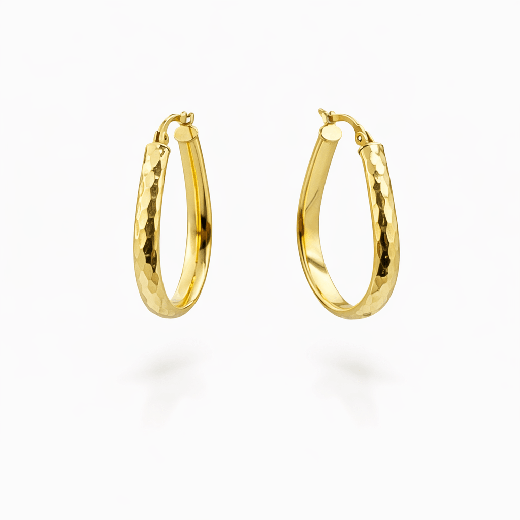 Golden Rhythm Hoop Earrings - Earrings - Kia Concept Store