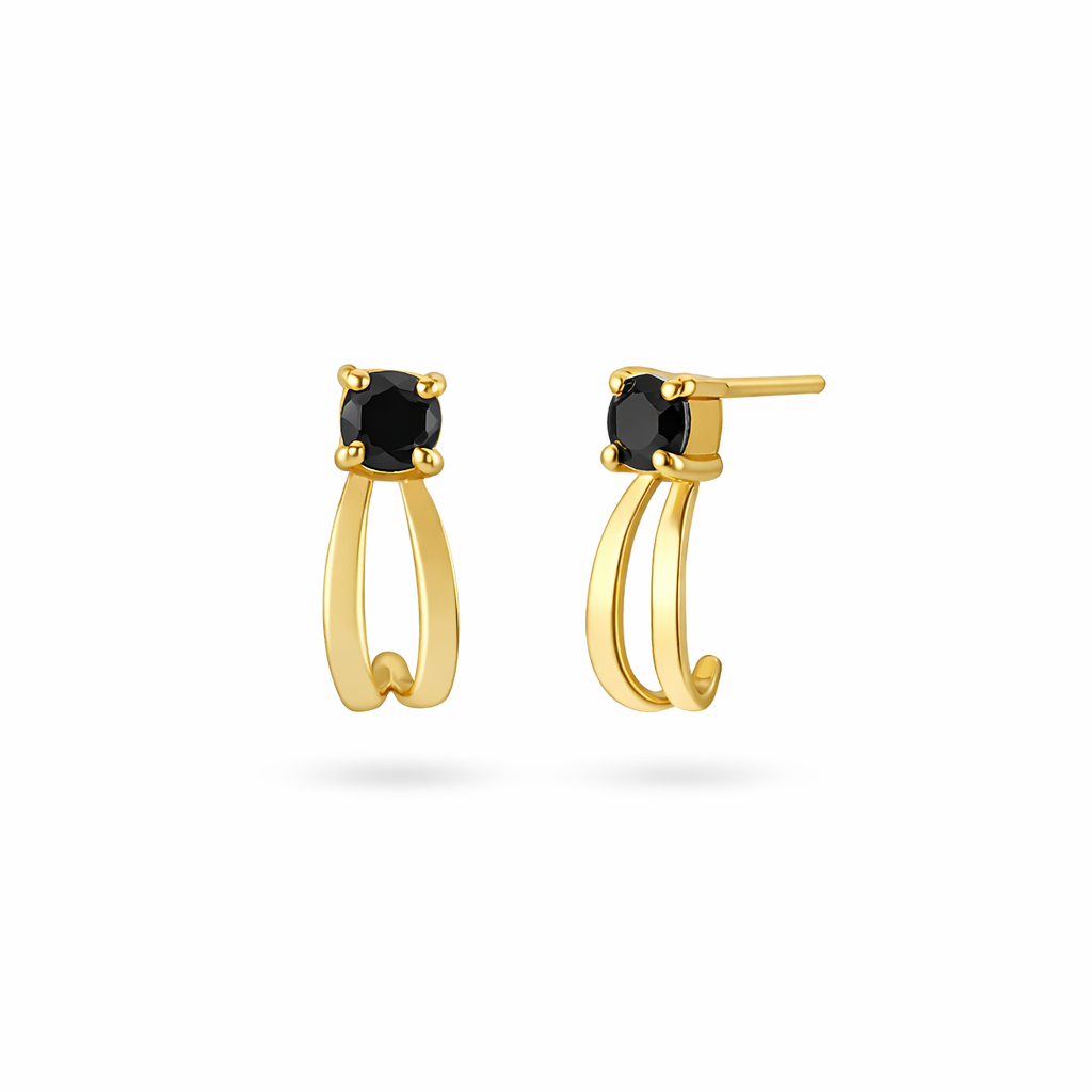 Golden Arc Earrings
