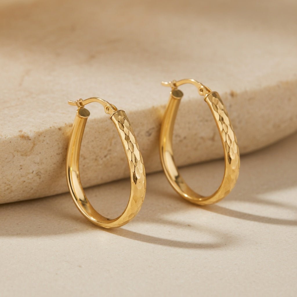 Golden Rhythm Hoop Earrings - Earrings - Kia Concept Store