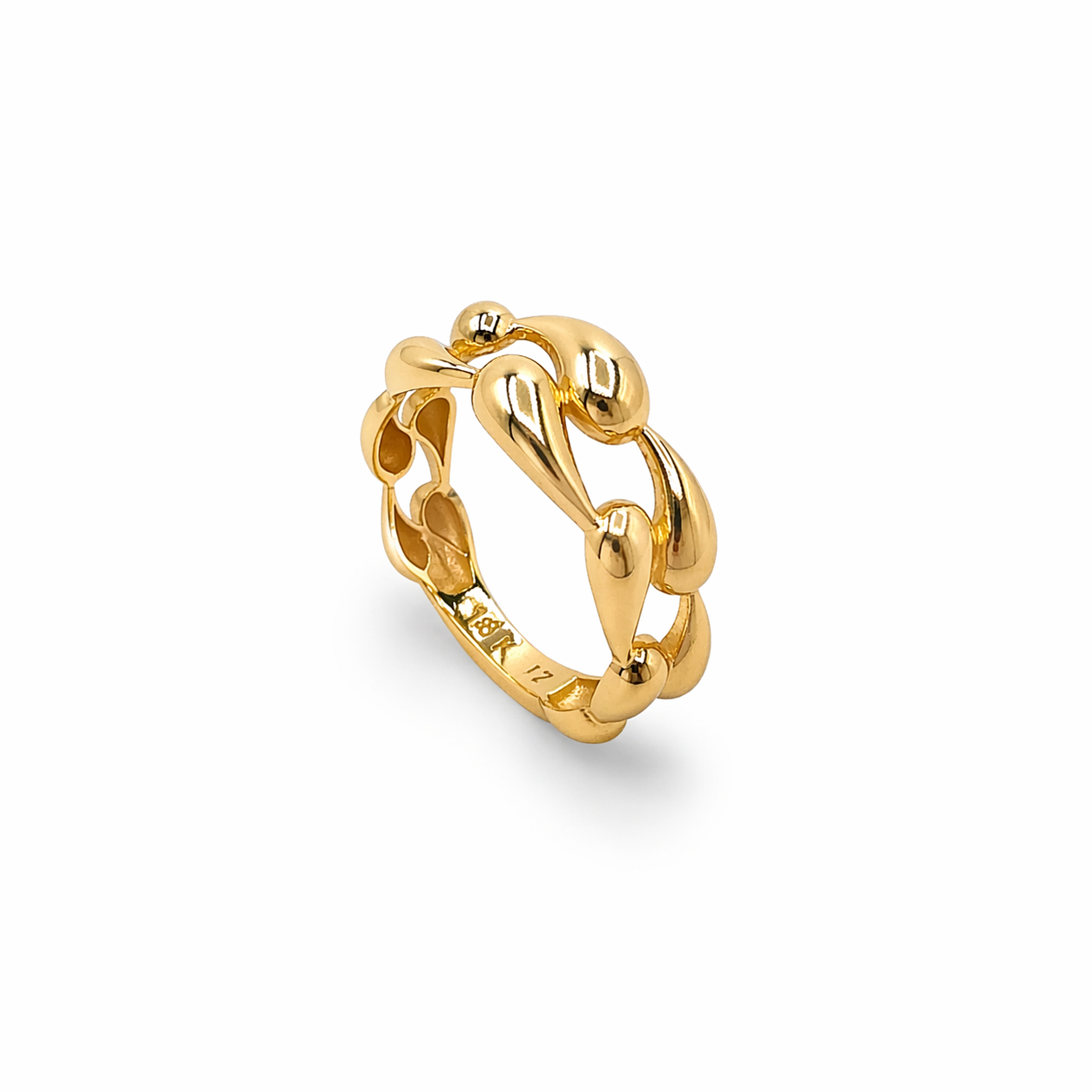 Golden Drops Ring