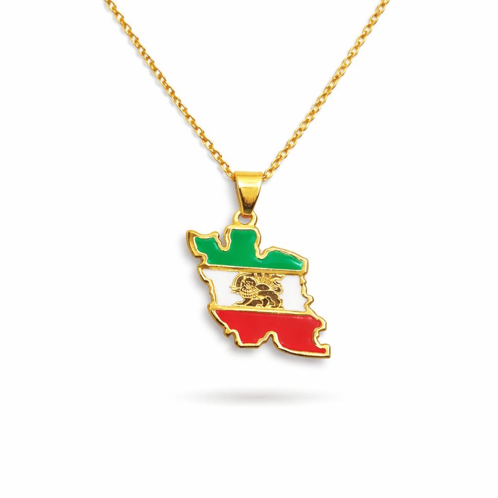 Lion & Sun Iran Necklace - Necklace - Kia Concept Store