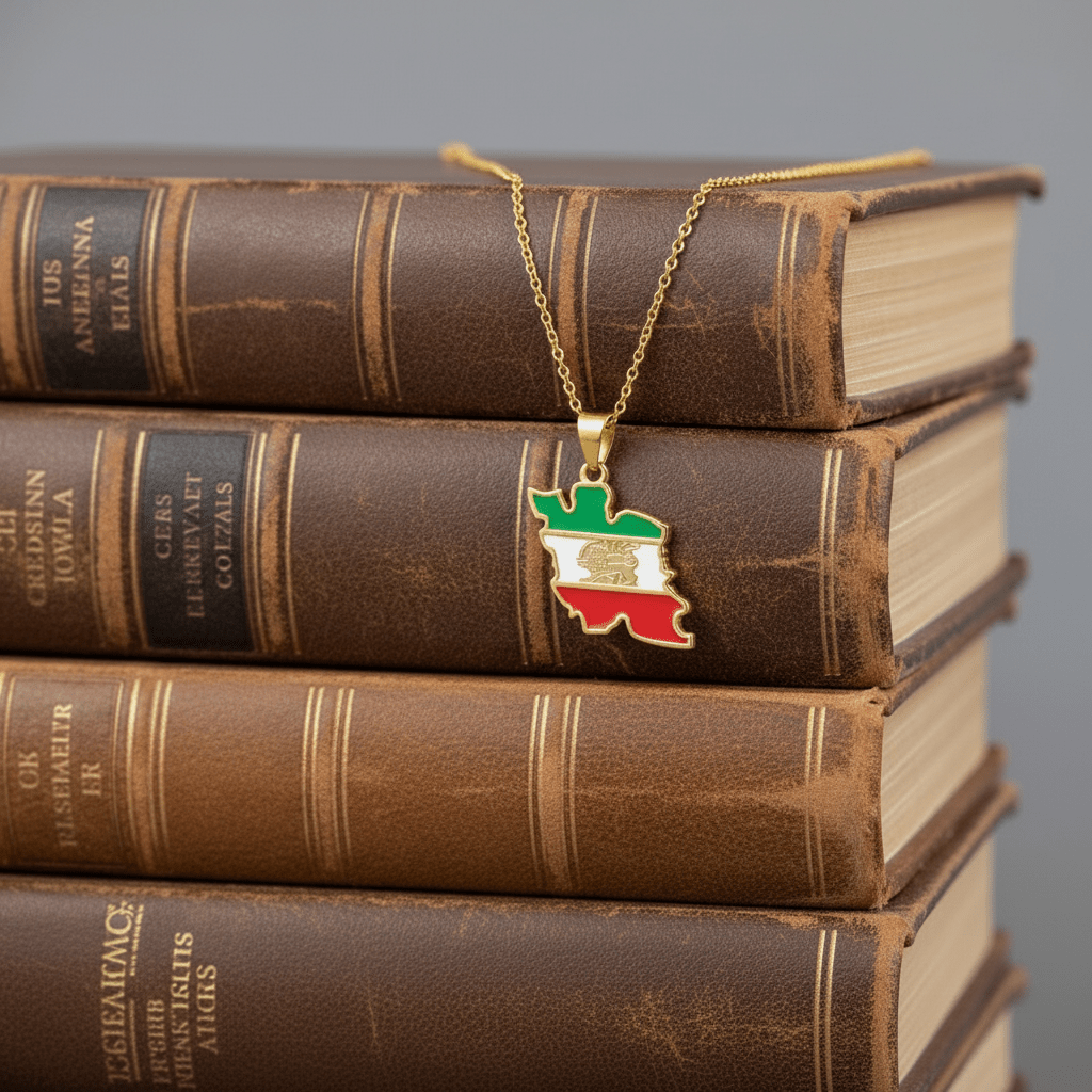 Lion & Sun Iran Necklace - Necklace - Kia Concept Store