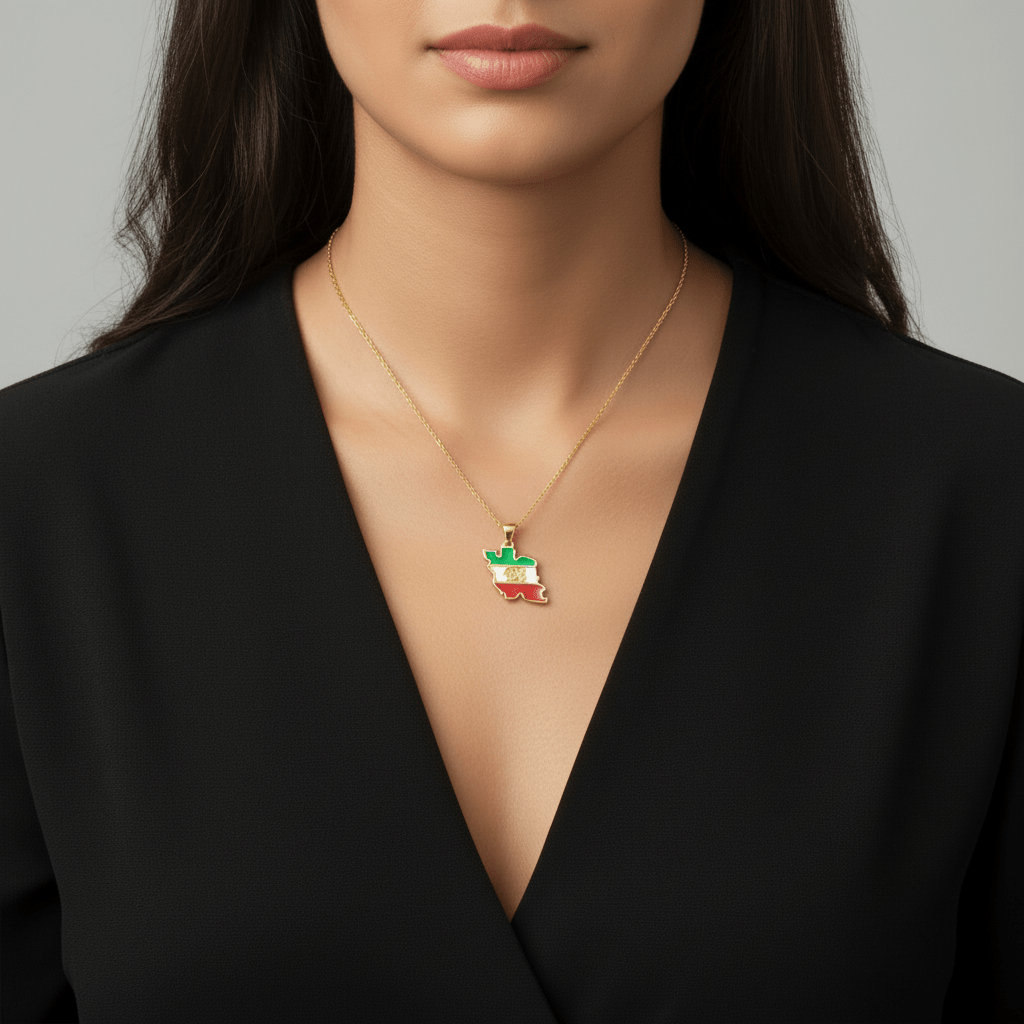 Lion & Sun Iran Necklace - Necklace - Kia Concept Store