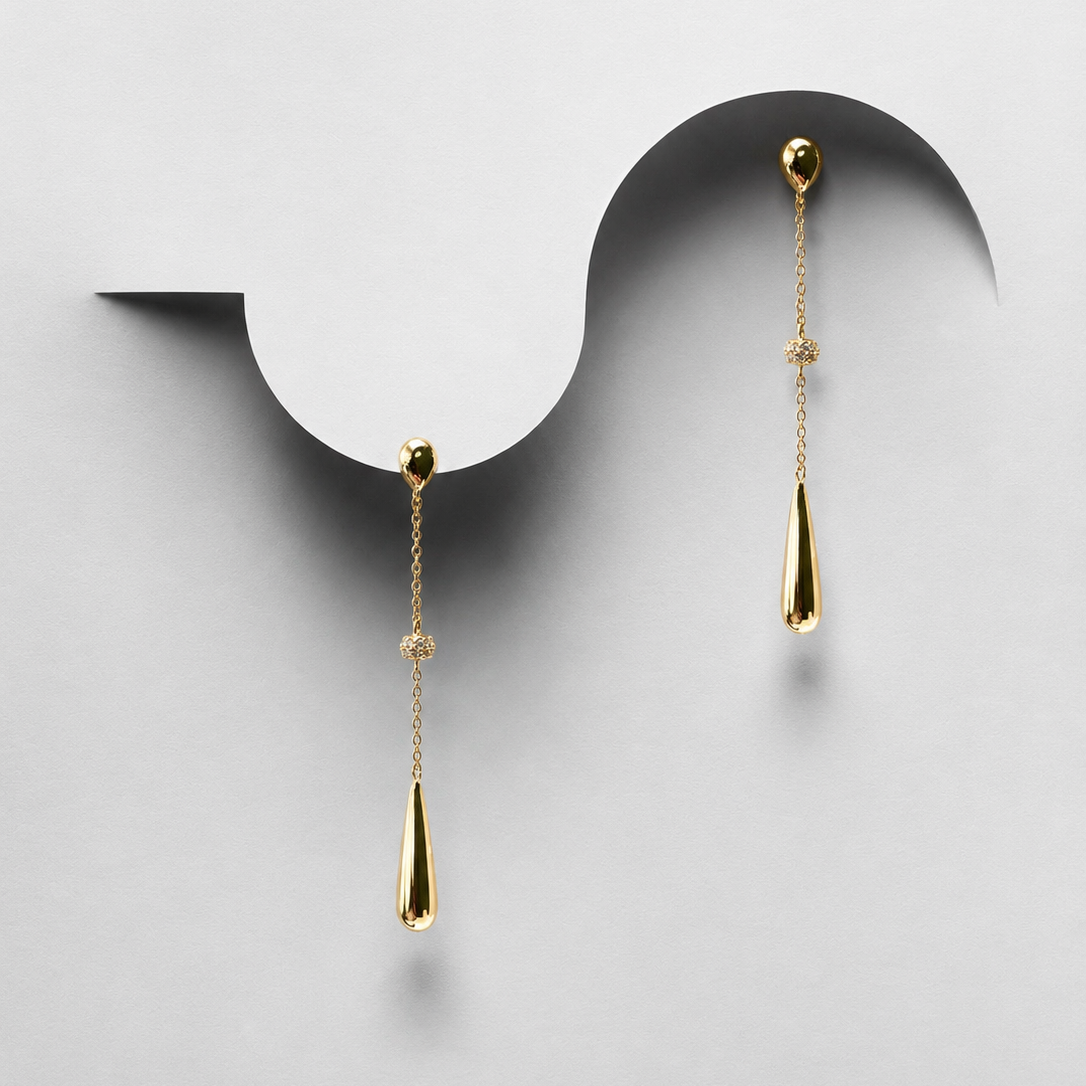 Boucles d'oreilles pendantes Aurélia