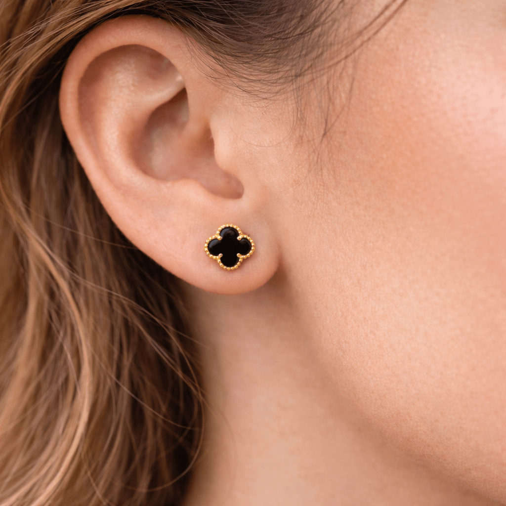 Midnight Clover Earrings - Earrings - Kia Concept Store