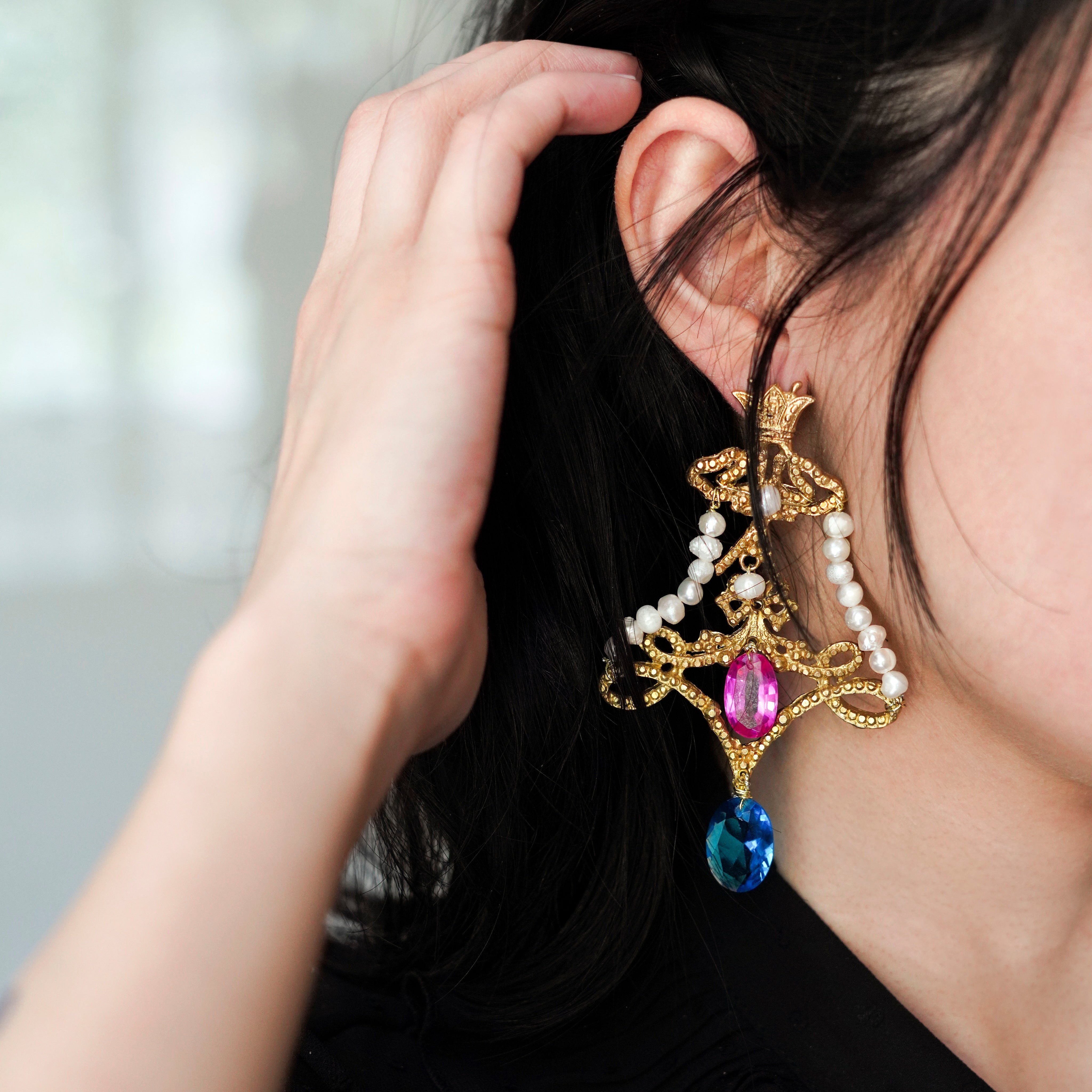 Taaj Empress Earrings - Earrings - Kia Concept Store