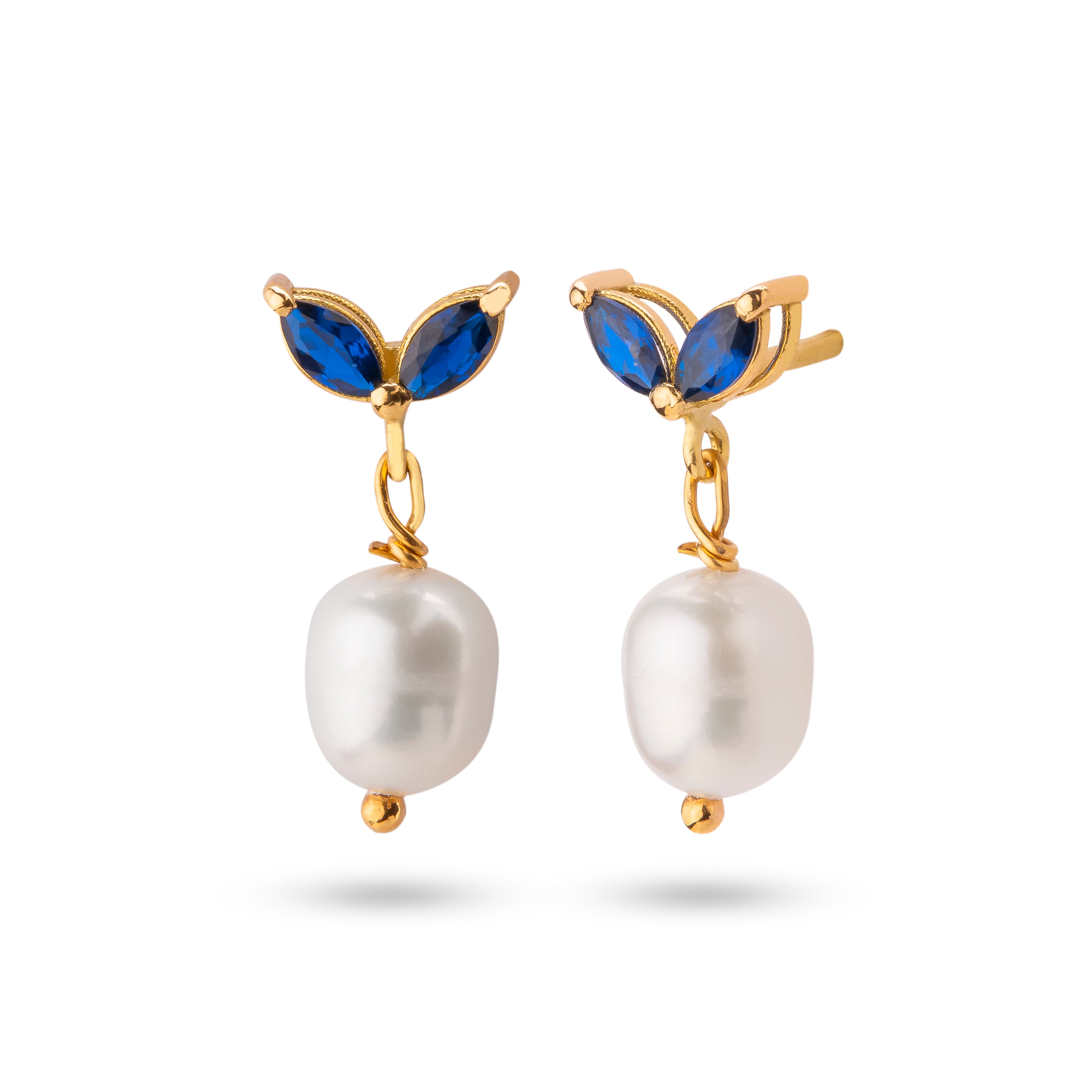 Blue Pearl Earrings - Earrings - Kia Concept Store