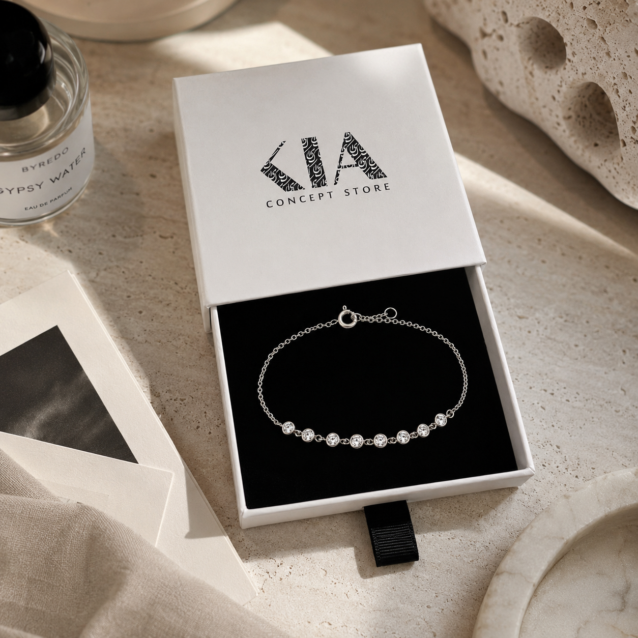 Luna Line Silver Bracelet