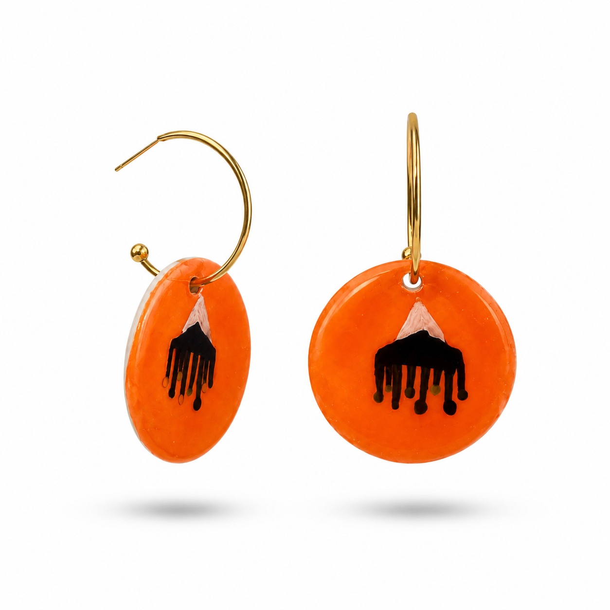 Marrakech Magic Ceramic Hook Earrings