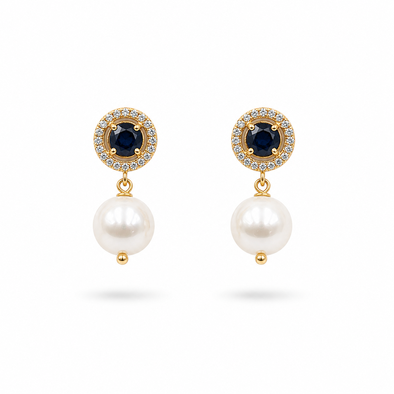 Midnight Glow Pearl Earrings