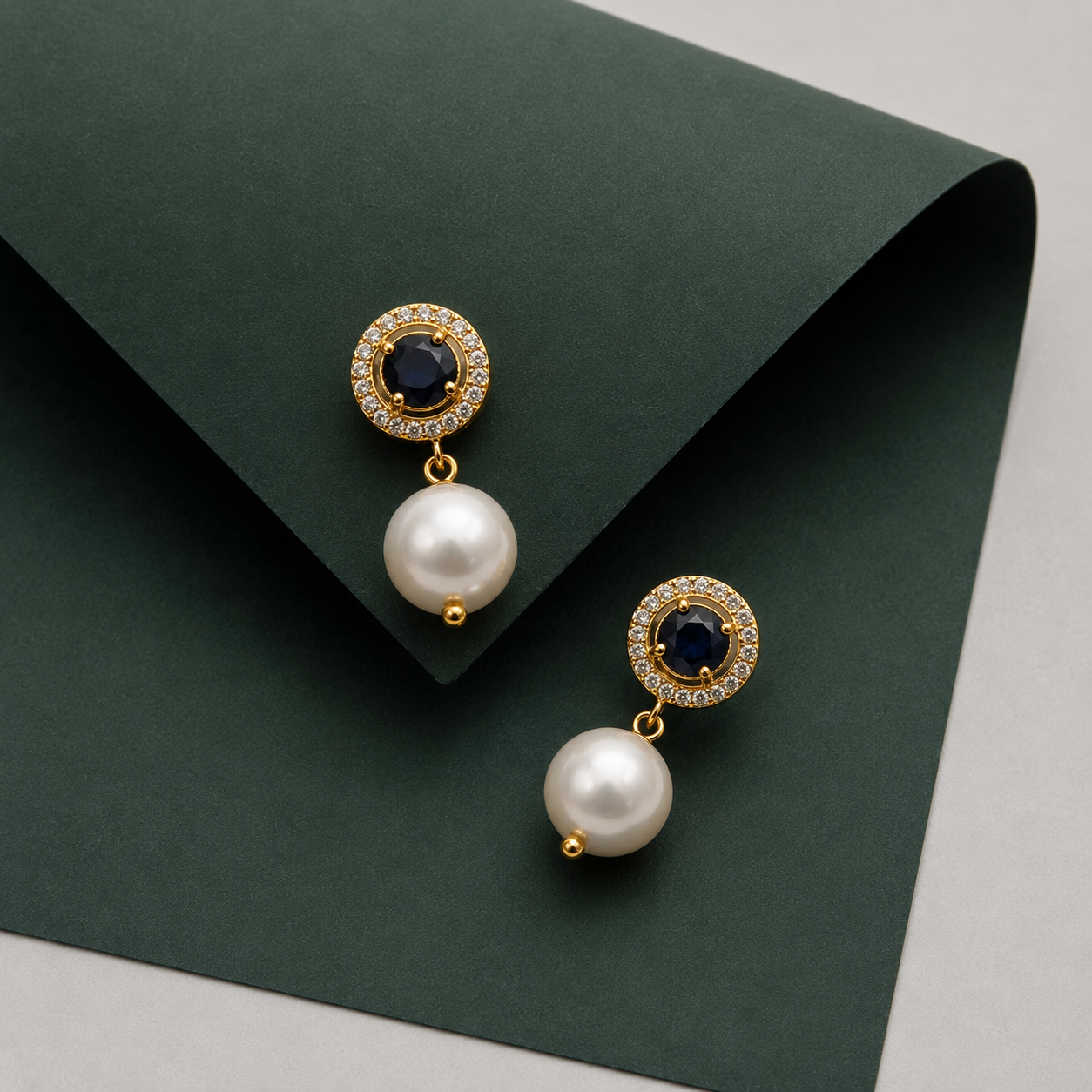 Midnight Glow Pearl Earrings
