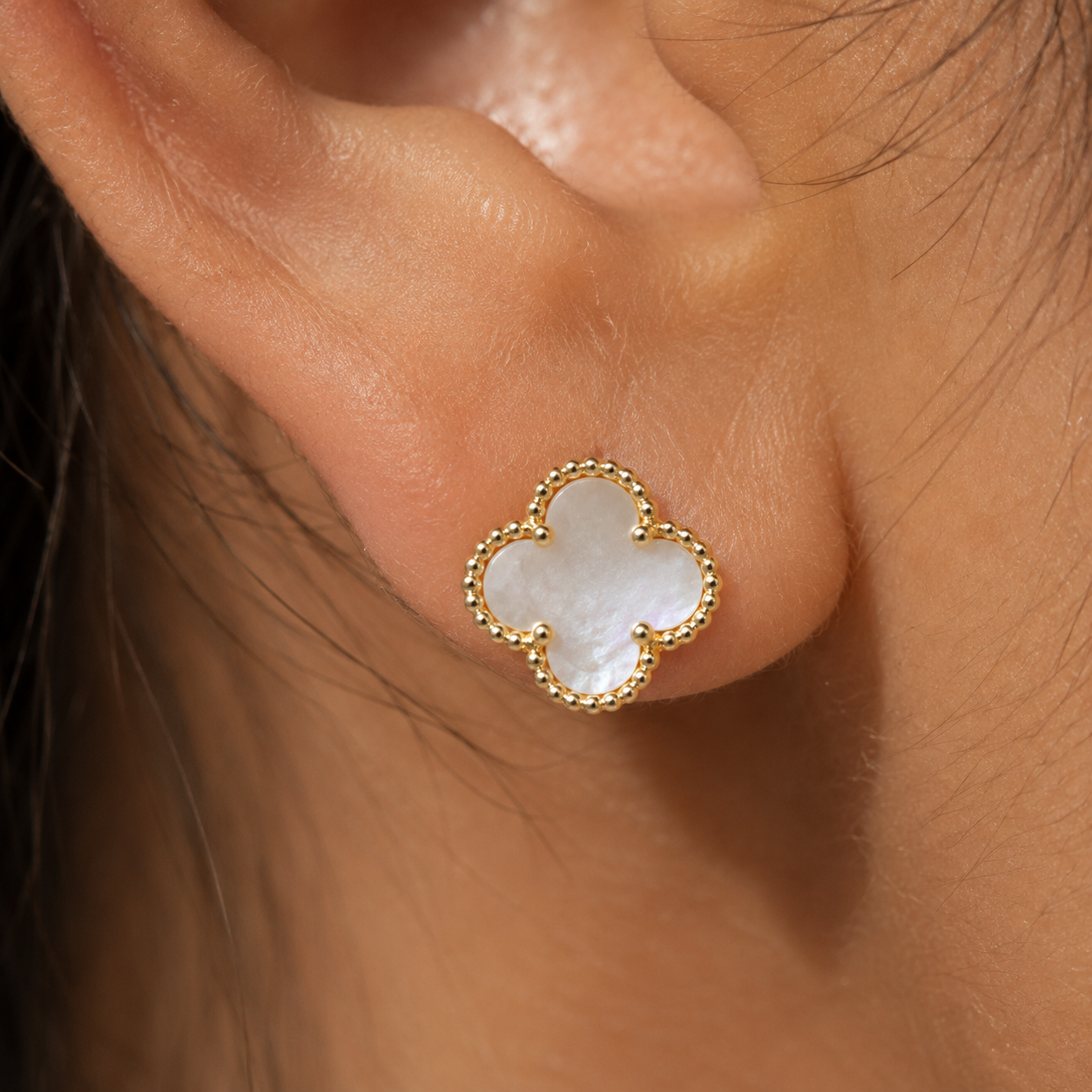 Boucles d'oreilles Trèfle de minuit