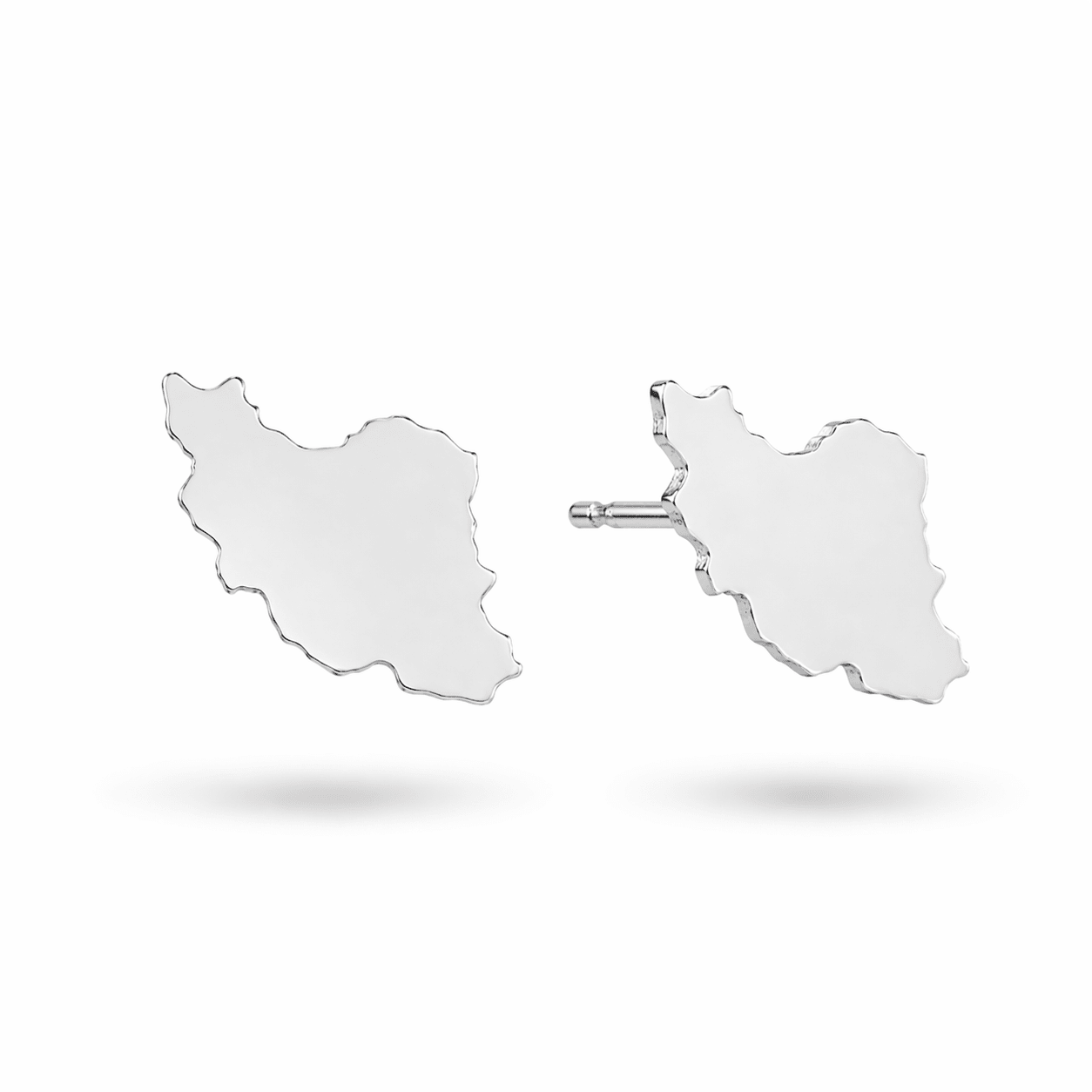 My Iran Silver Stud Earrings - Earrings - Kia Concept Store