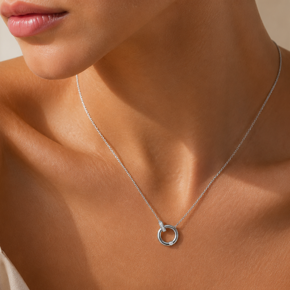 Orbit Silver Necklace