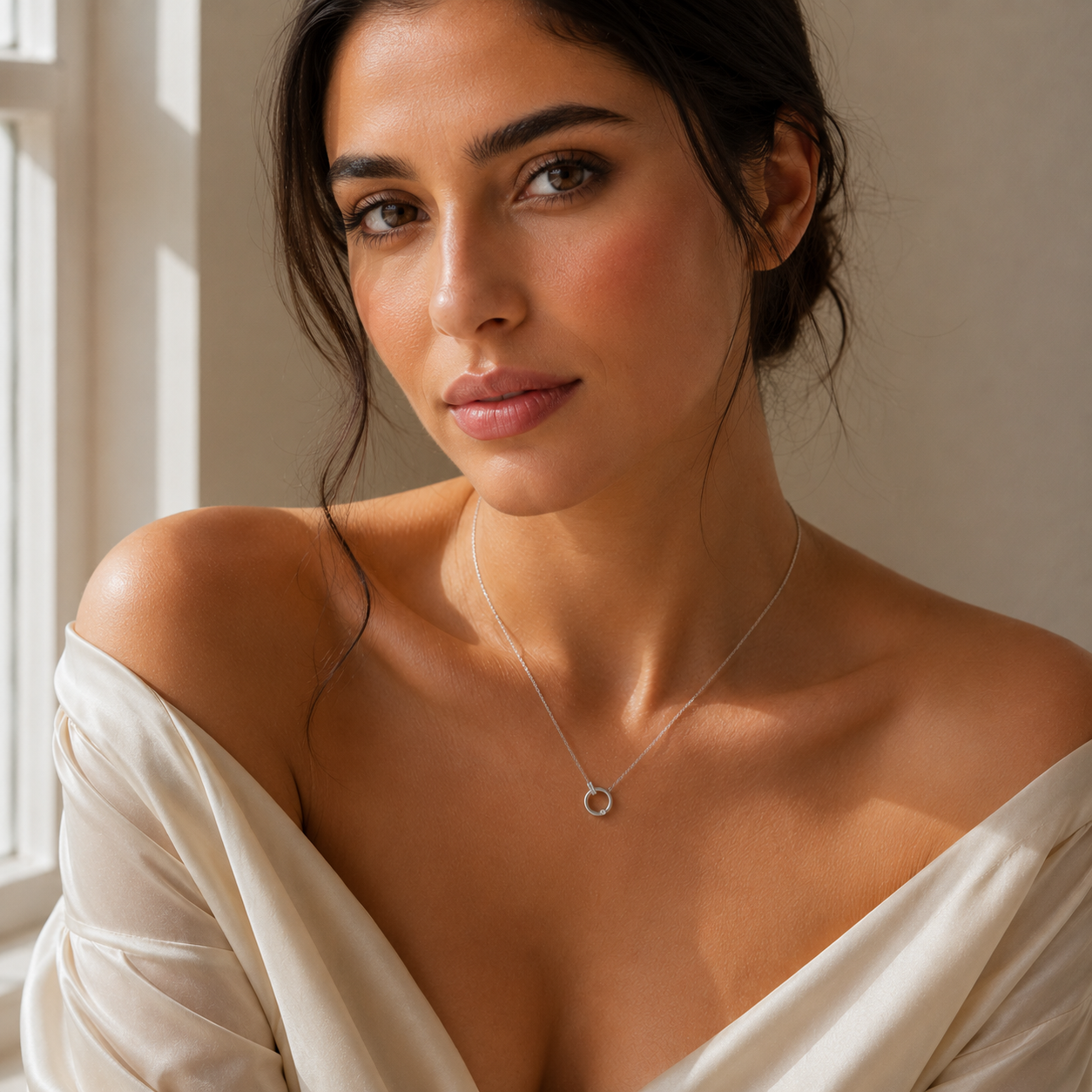 Orbit Silver Necklace