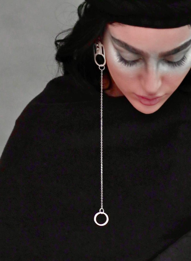 Tethered Orbit Single Earring - Earrings - Kia Concept Store