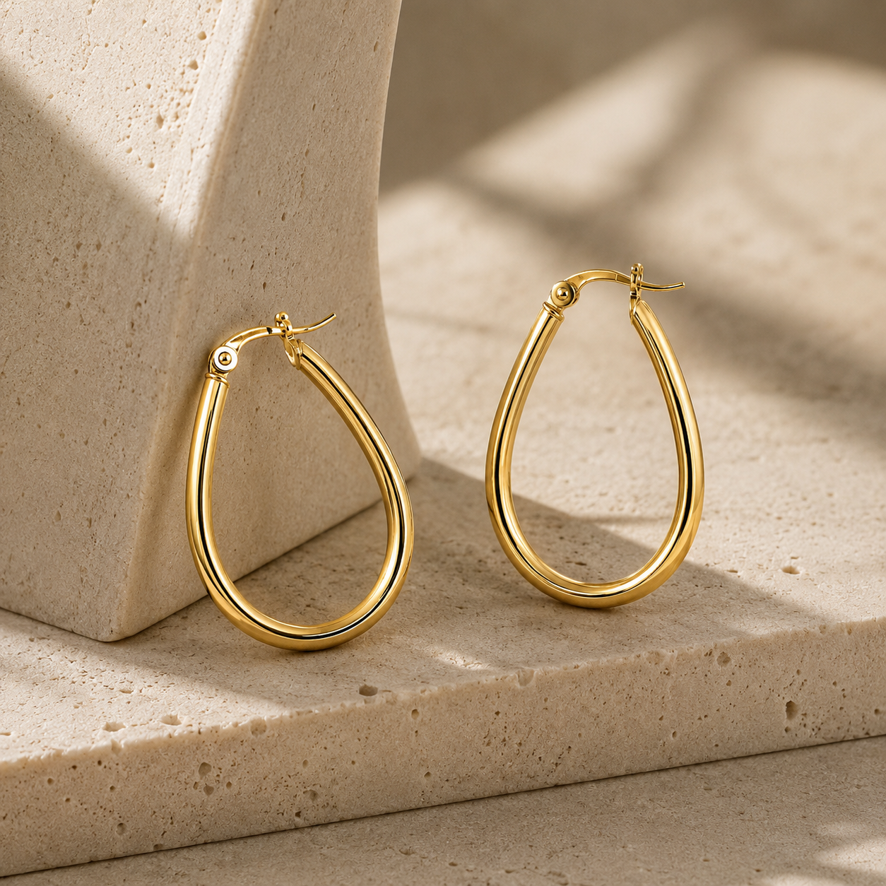 Teardrop Hoop Earrings
