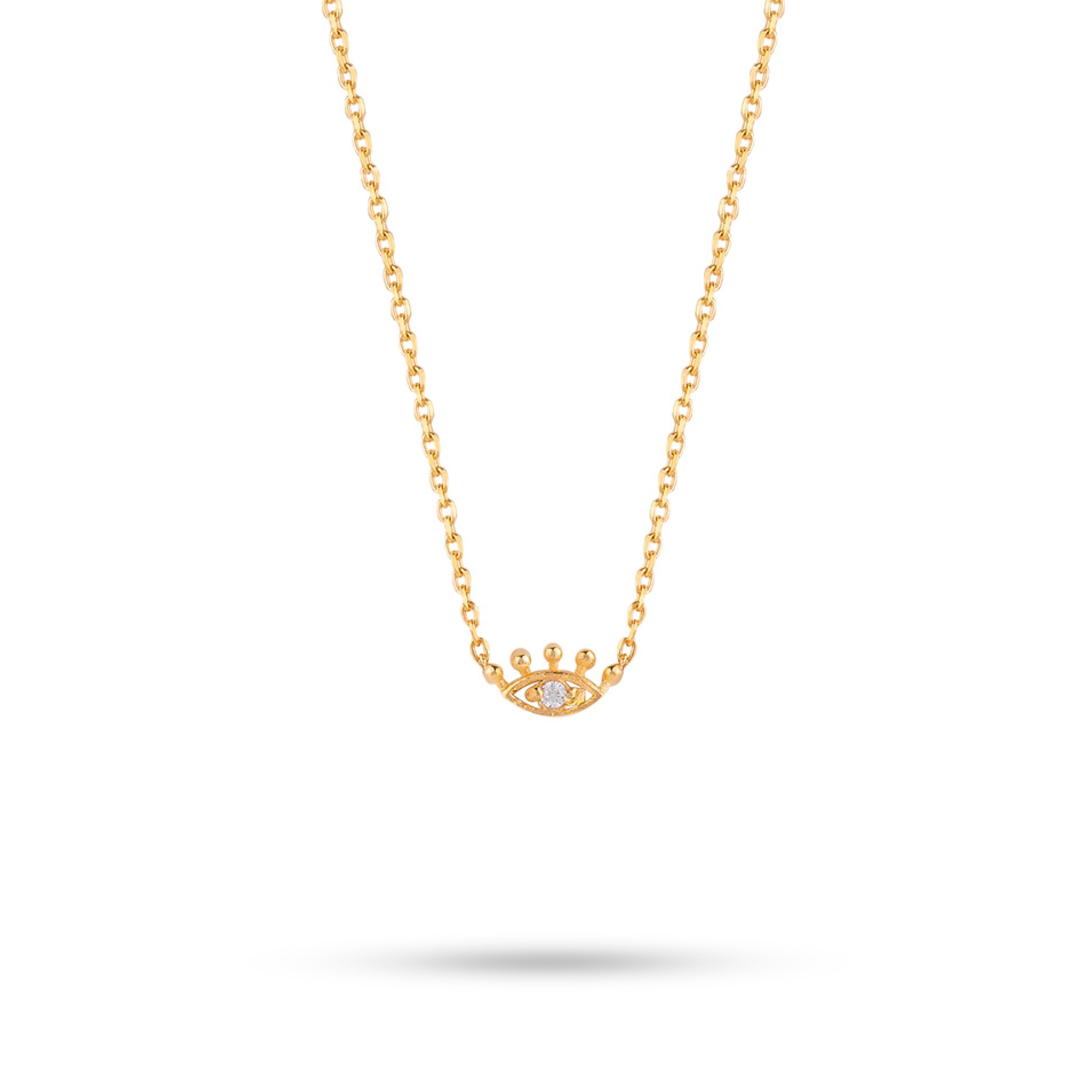 CZ Evil Eye On Chain - Necklace - Kia Concept Store