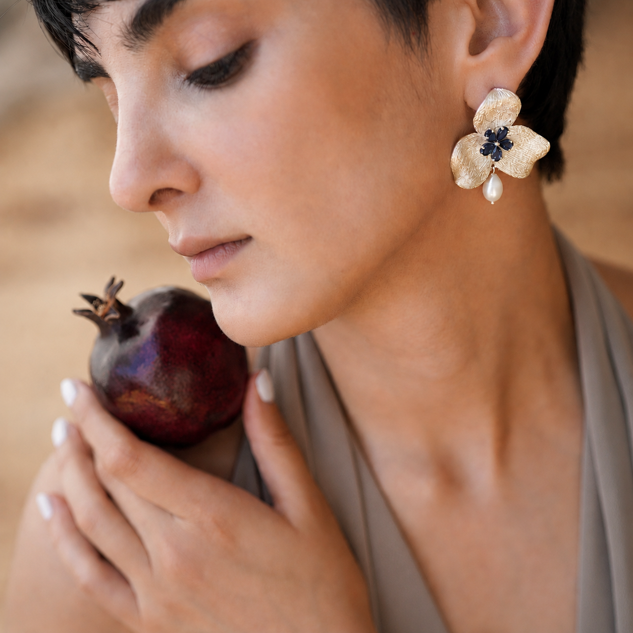 Boucles d'oreilles trillium