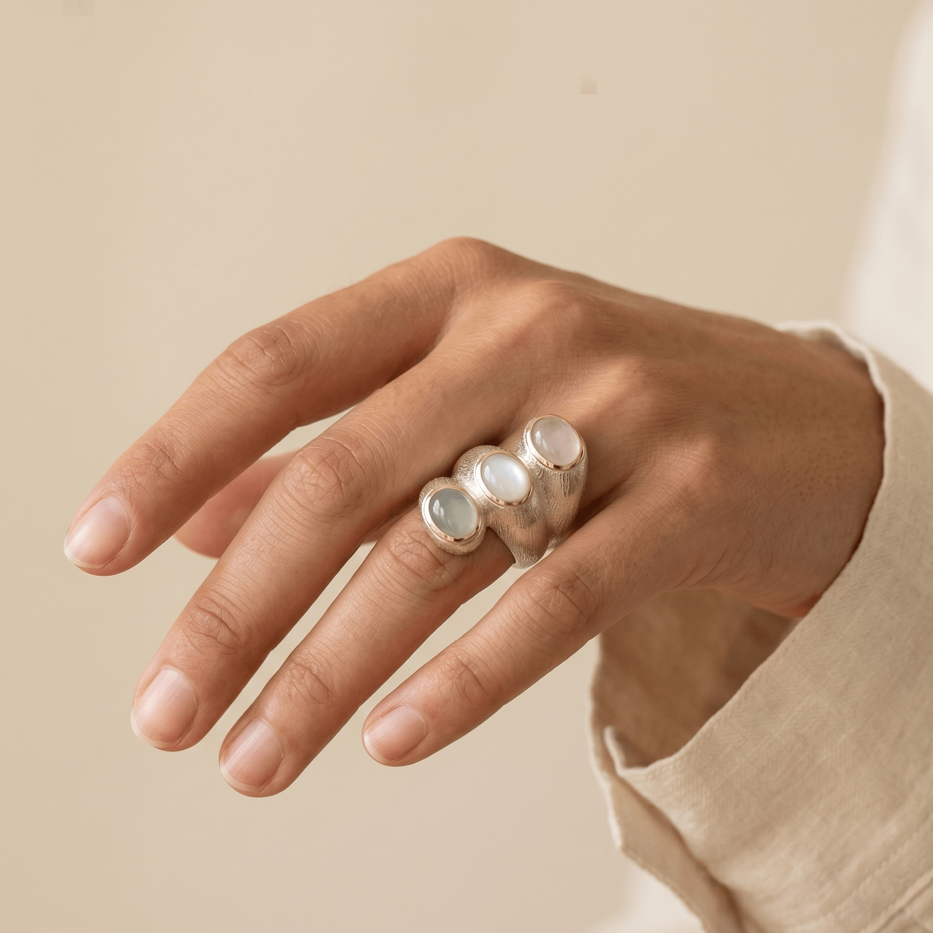 Trio Essence Silver Ring - Ring - Kia Concept Store