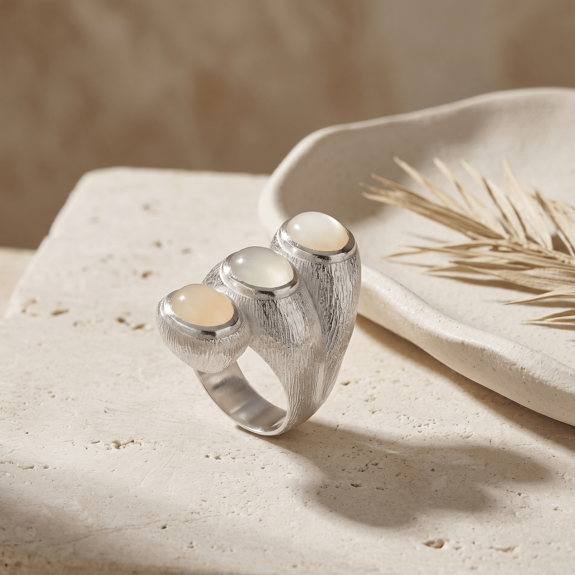 Trio Essence Silver Ring - Ring - Kia Concept Store