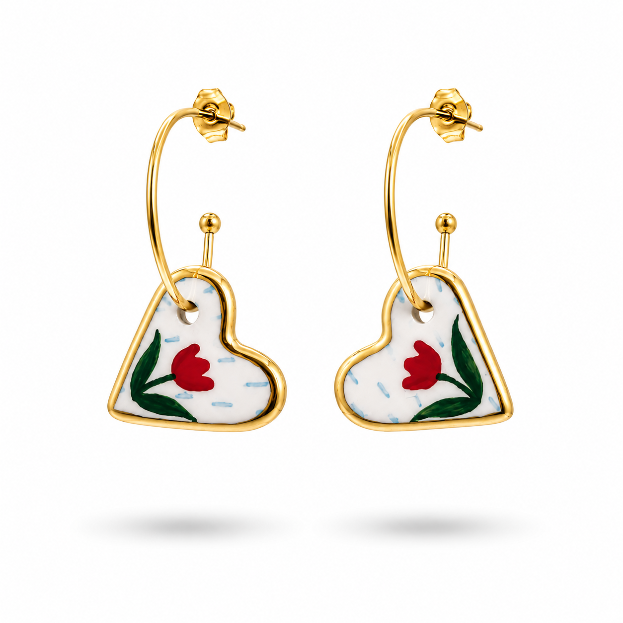 Tulipa Heart Earrings